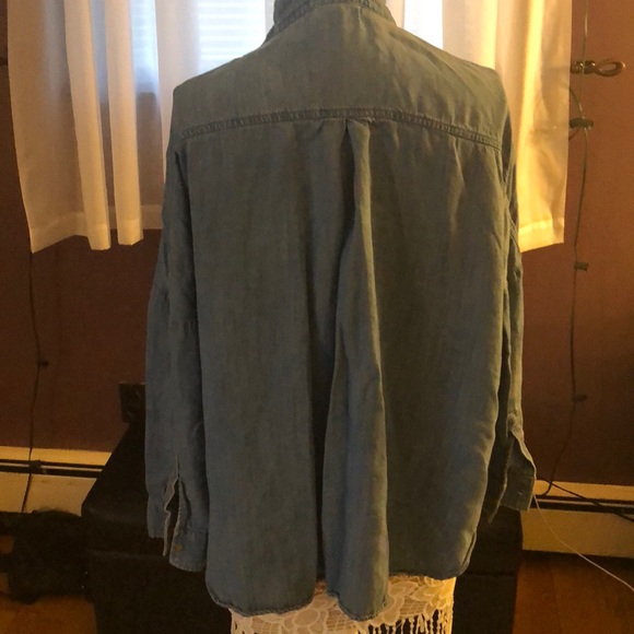 Vintage Inspired Denim Boho Button Down - Picture 4 of 5